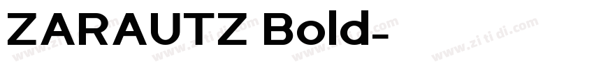 ZARAUTZ Bold字体转换